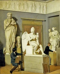 Desde la sala de figuras de la Academia de Arte